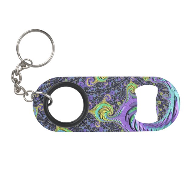 Colourful Groovy Boho Hippie Funky Abstract Fracta (Front (Horizontal))