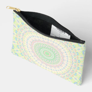 Colourful Groovy Boho Hippie Pastel Funky Mandala Accessory Pouch