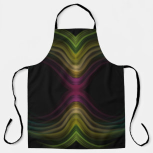 Colourful Groovy Psychedelic Pattern Abstract Art Apron