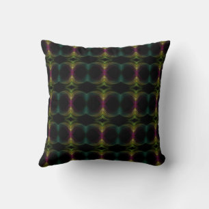 Colourful Groovy Psychedelic Pattern Abstract Art Cushion