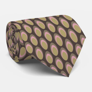Colourful Groovy Retro 70s Pattern Neck Tie
