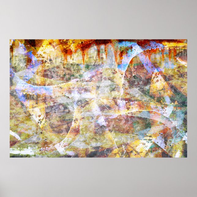 Colourful grunge graffiti poster (Front)