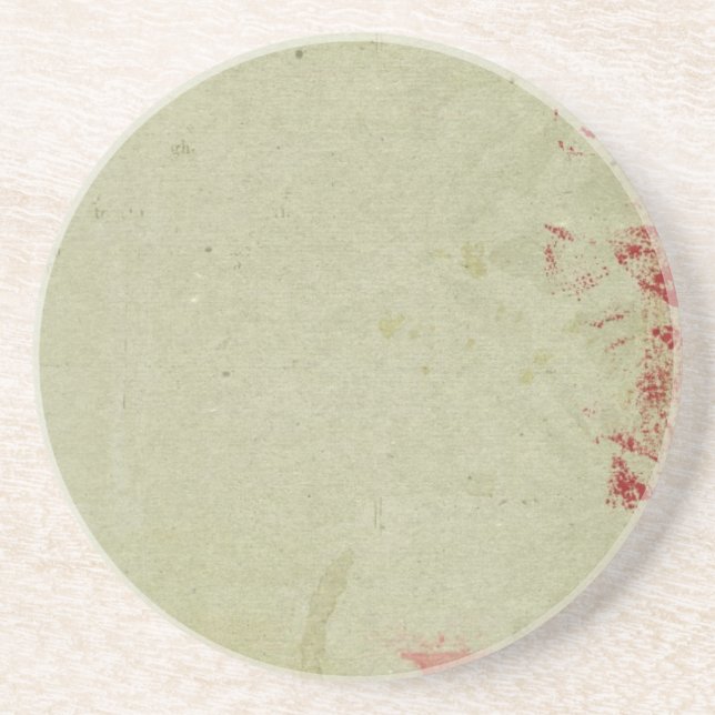 Colourful Grungy Vintage Wallpaper Coaster (Front)