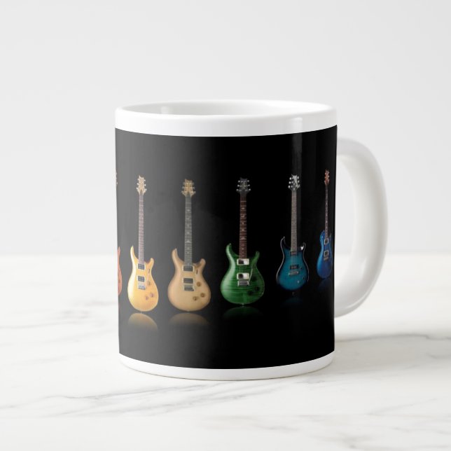 Colourful Guitar Player Music Lover Mug (Front Right)