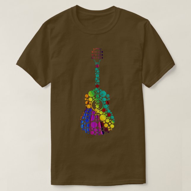 Colourful Guitar T-Shirt (Design Front)