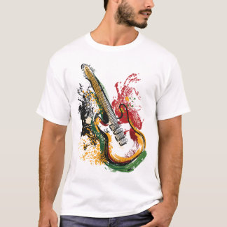 Colourful Guitar Vibes T-Shirt