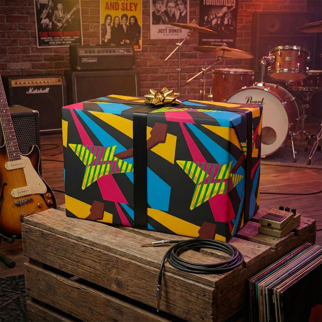 Colourful Guitar Wrapping Paper (Creator Uploaded)