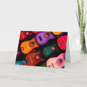 Colourful Guitars Card