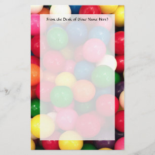 Colourful Gum Ball Candy Stationery
