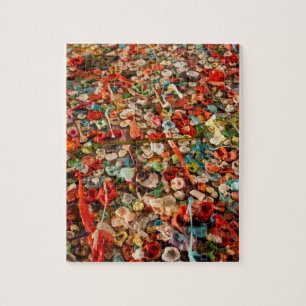 Colourful Gum Wall Jigsaw Puzzle