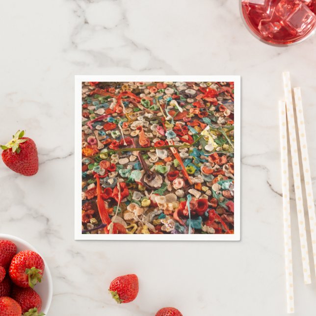 Colourful Gum Wall Napkin (Insitu)