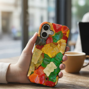 Colourful Gummy Bears Candy Pattern