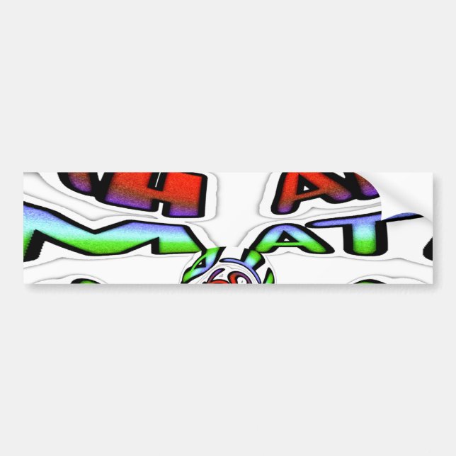 Colourful Hakuna Matata Graffiti Art Print Bumper Sticker (Front)