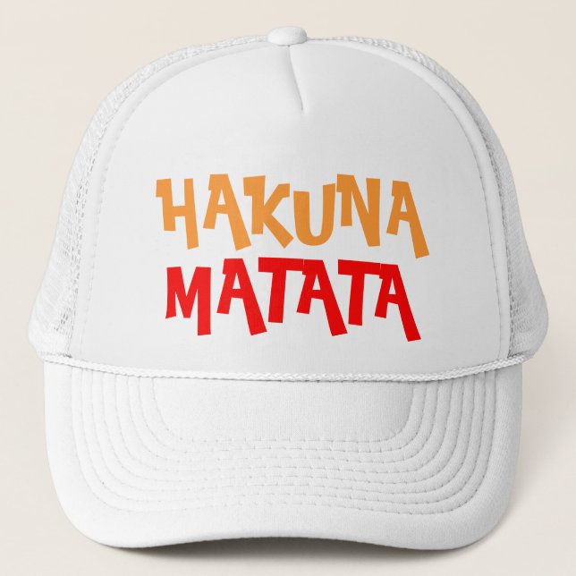 Colourful Hakuna Matata Trucker Hat (Front)