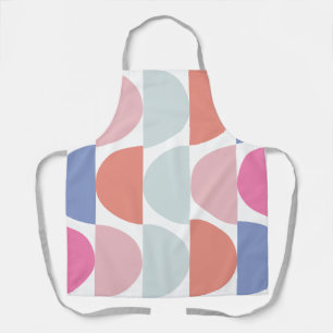 Colourful Half Circle Geometric Pattern  Apron