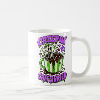 Colourful Halloween Creepin Caffeinated Mug