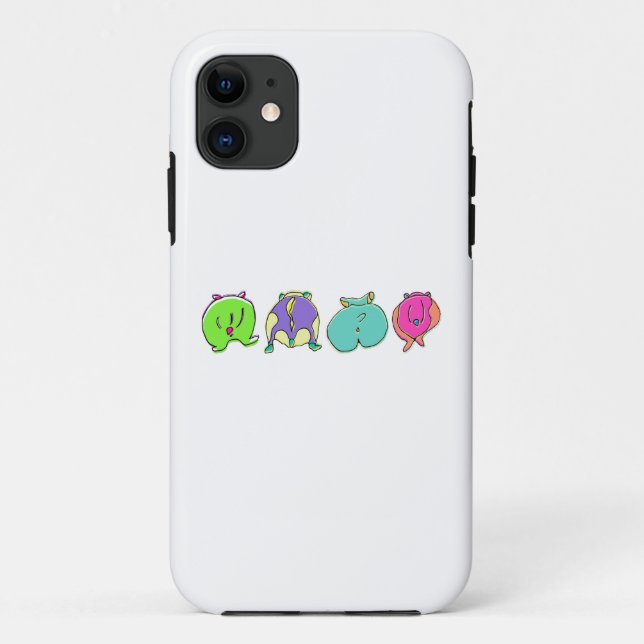Colourful Hamster Butts Case-Mate iPhone Case (Back)