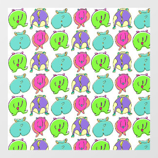 Colourful Hamster Butts Pattern