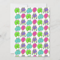 Colourful Hamster Butts Pattern