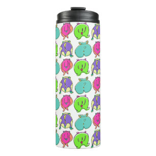Colourful Hamster Butts Pattern Thermal Tumbler