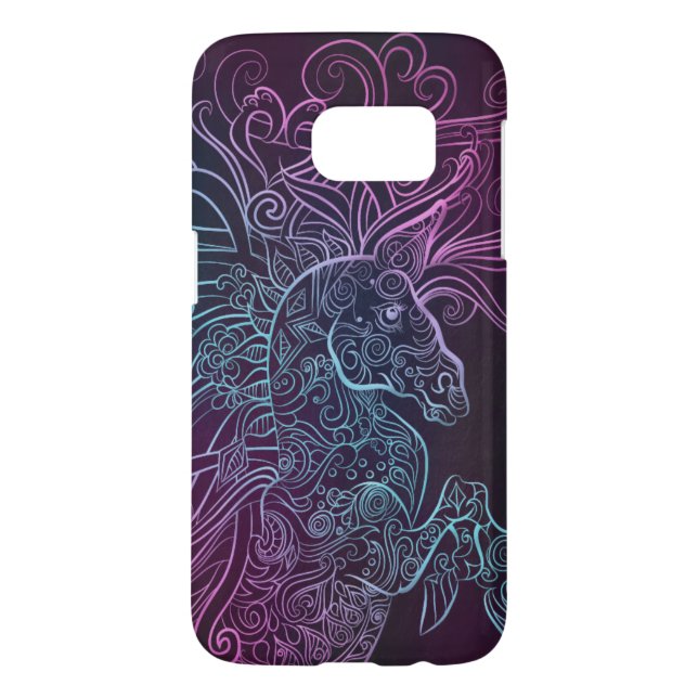 Colourful hand drawn horse Case-Mate samsung galaxy case (Back)