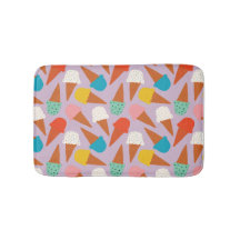 Colourful Hand-Drawn Ice Cream Cone Pattern 