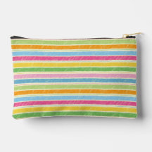 Colourful hand drawn stripes pattern
