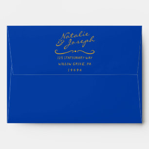 Colourful Hand Written Whimsical Retro Fun Wedding Envelope