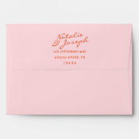 Colourful Hand Written Whimsical Retro Wedding