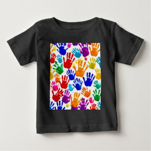 Colourful HandPrint Baby T-Shirt