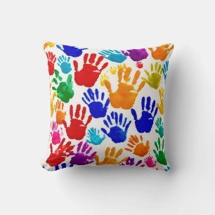 Colourful HandPrint Cushion