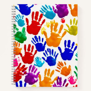 Colourful HandPrint Notebook