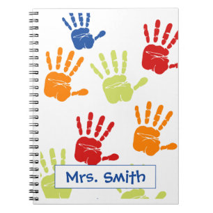 Colourful Handprint Planner  Notebook