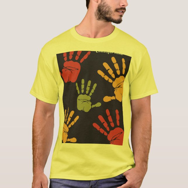 Colourful hands tshirt  (Front)