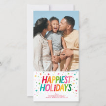 Colourful Happiest Holidays Photo