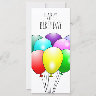 Colourful Happy Birthday Balloons