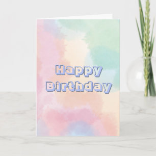 Colourful, Happy Birthday Card