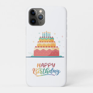 Colourful Happy Birthday Lettering for Celebration Case-Mate iPhone Case