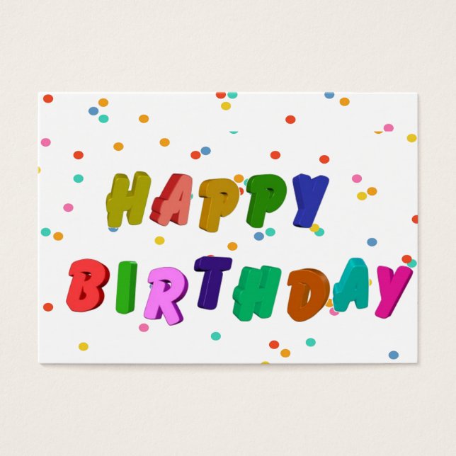 Colourful Happy Birthday Party (Front)