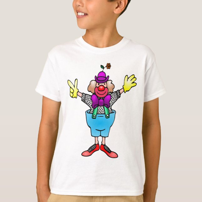 Colourful Happy Clown T-Shirt (Front)