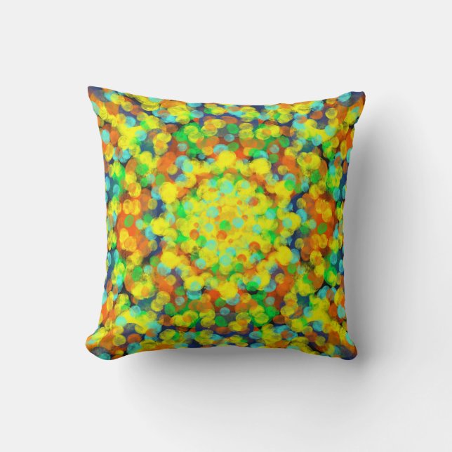 Colourful happy cushion (Front)