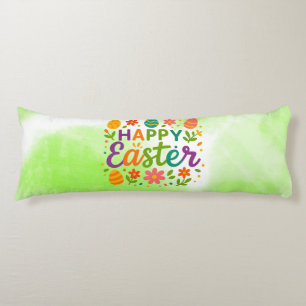 Colourful Happy Easter Body Cushion