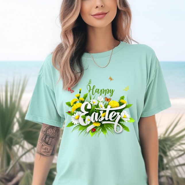 Colourful Happy Easter Day T-shirt (Creator Uploaded)