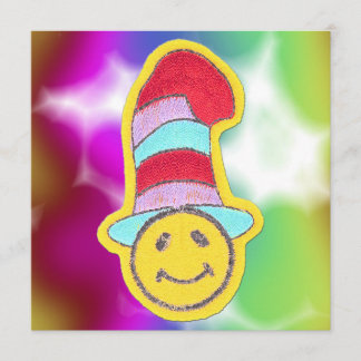 Colourful Happy Face Invitations