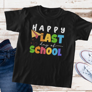 Colourful "Happy Last Day of School" Kid's T-Shirt