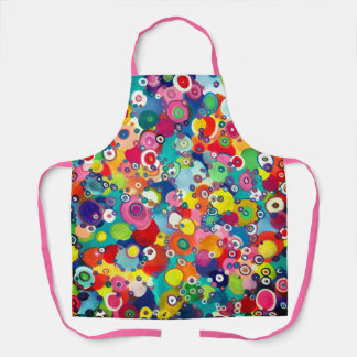 Colourful Happy Little Circles Original Artwork Apron