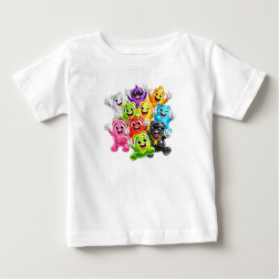 Colourful Happy Monster Baby Bodysuit