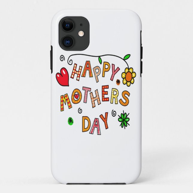 Colourful Happy Mothers Day Case-Mate iPhone Case (Back)