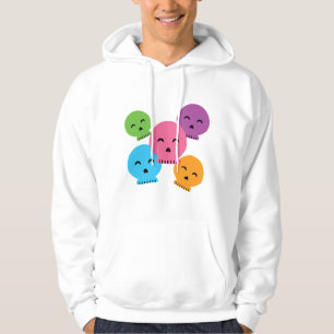 Colourful Happy Skulls Hoodie