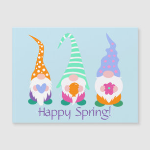 Colourful Happy Spring Gnomes Greetings